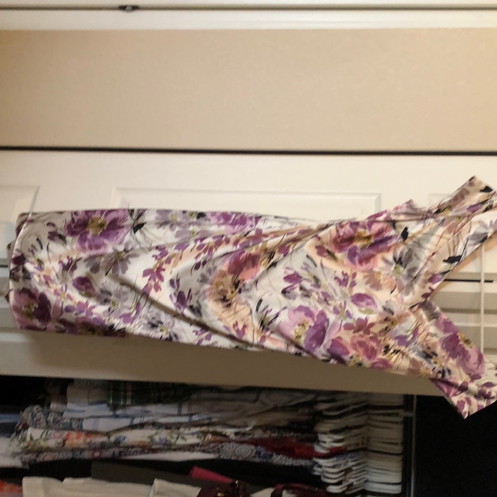 Purple floral dress
